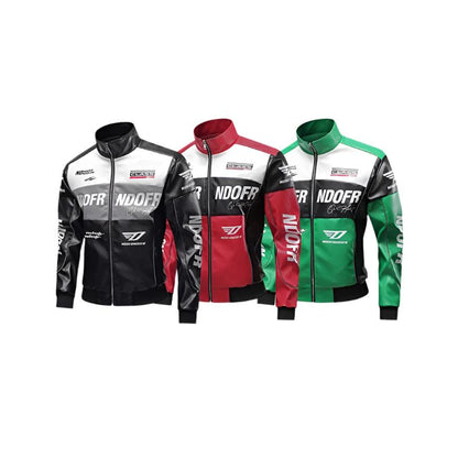 Motorcycle Leather Racing Suit Jacket