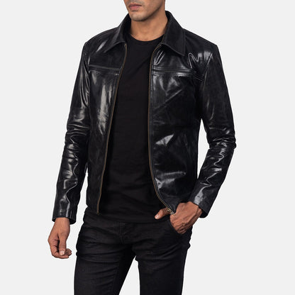 Black Celestia Leather Jacket