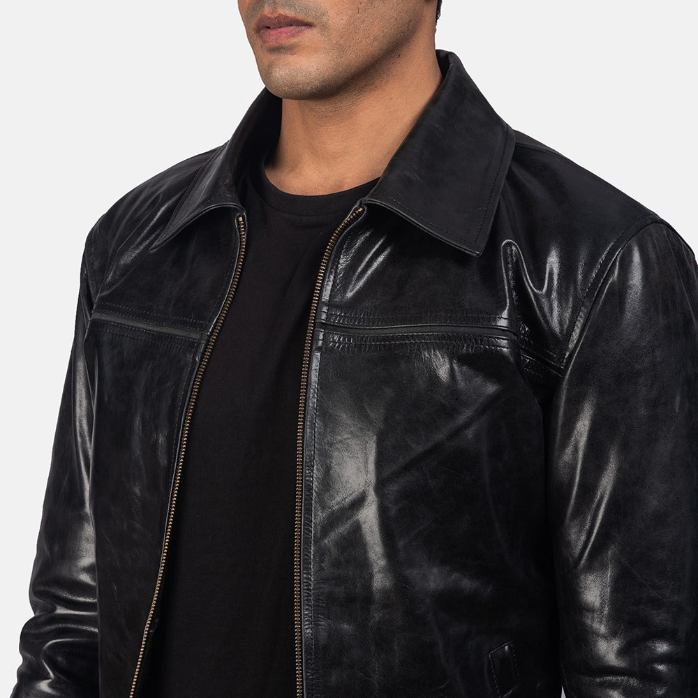 Black Celestia Leather Jacket