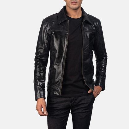 Black Celestia Leather Jacket