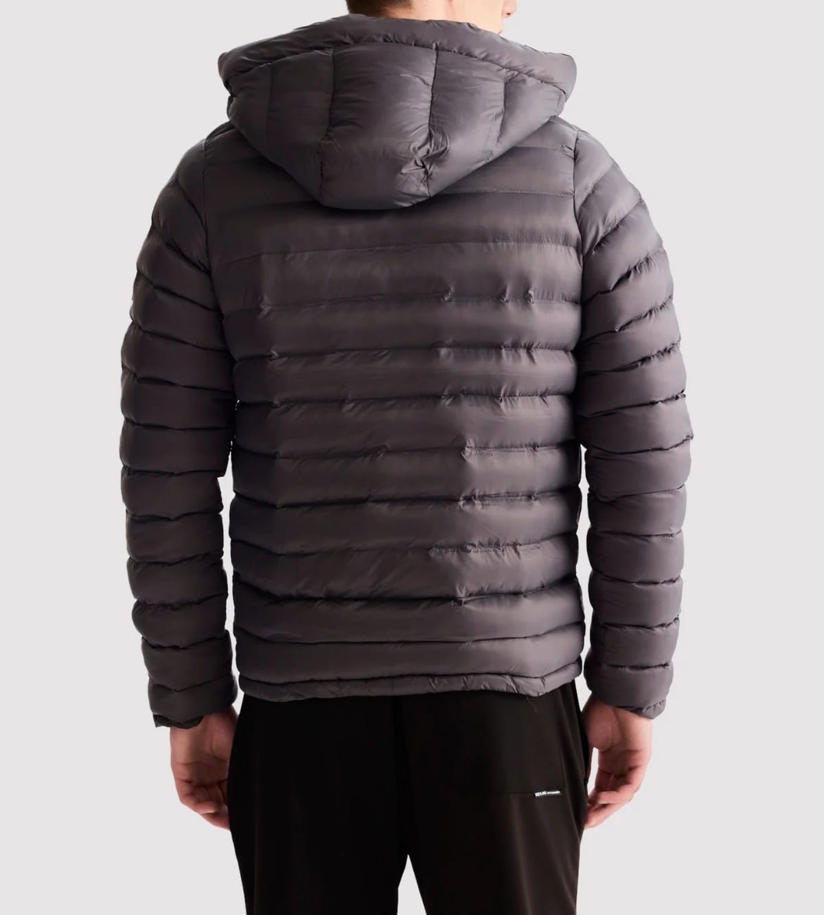 Grey Hooded Premium Quality Bubble Jacket