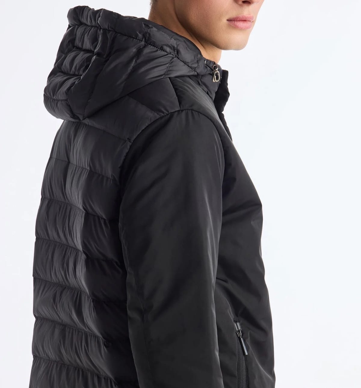 Black Premium Hooded Bubble Jacket